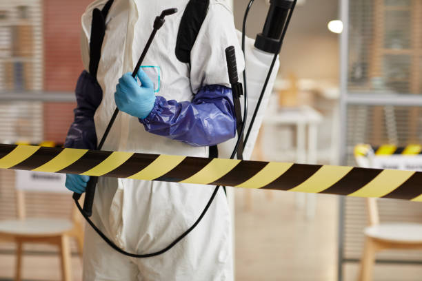 Professional Blood Cleanup technician working in Collins, WI